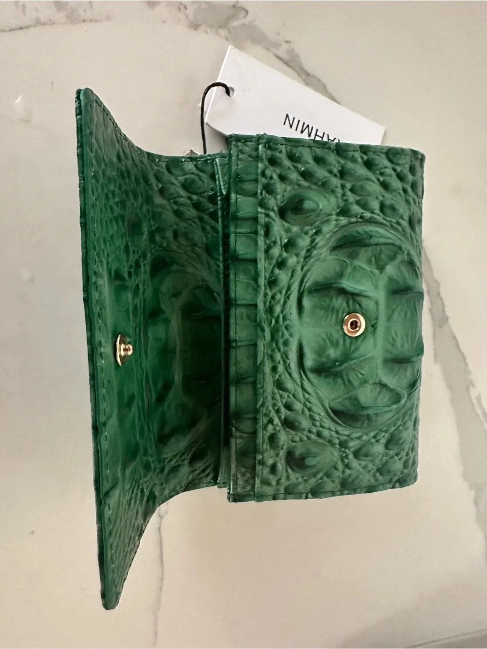 Brahmin kerra soft leather palm walet genuine leather